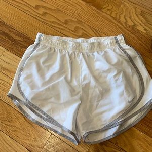 Nike White Running Shorts